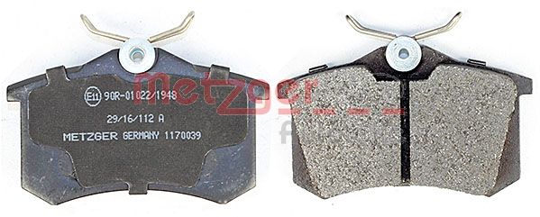 METZGER 1170039 Bremsbelagsatz, Scheibenbremse